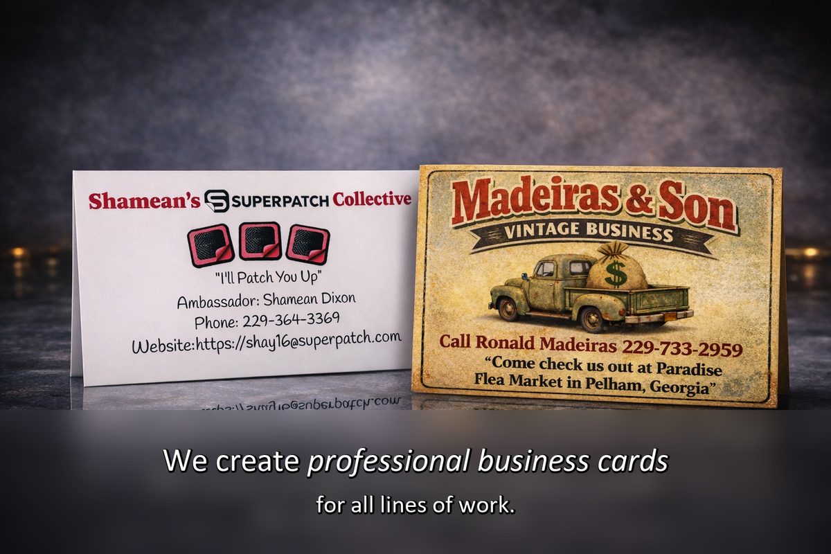 Professional business cards printed by Master Text