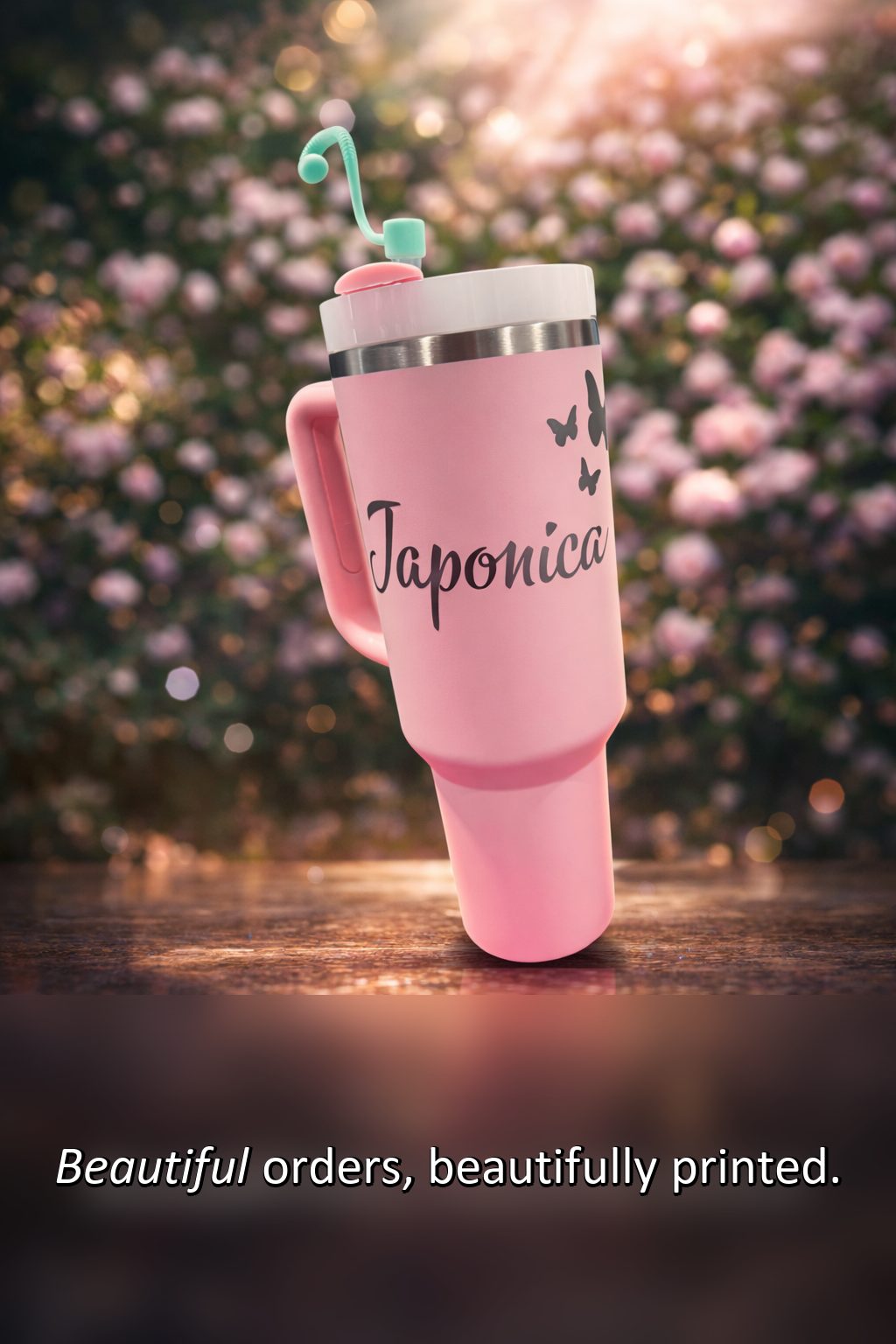 Custom printed tumblers and promotional items